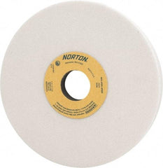 Norton - 7" Diam x 1-1/4" Hole x 1" Thick, I Hardness, 60 Grit Surface Grinding Wheel - Aluminum Oxide, Type 5, Medium Grade, 3,600 Max RPM, Vitrified Bond, One-Side Recess - Americas Industrial Supply