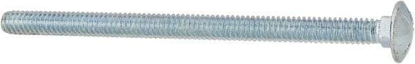 Value Collection - 1/4-20 UNC 4" Length Under Head, Standard Square Neck, Carriage Bolt - Grade 5 Steel, Zinc-Plated Finish - Americas Industrial Supply