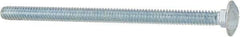 Value Collection - 1/4-20 UNC 4" Length Under Head, Standard Square Neck, Carriage Bolt - Grade 5 Steel, Zinc-Plated Finish - Americas Industrial Supply