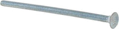 Value Collection - 1/4-20 UNC 5" Length Under Head, Standard Square Neck, Carriage Bolt - Grade 5 Steel, Zinc-Plated Finish - Americas Industrial Supply