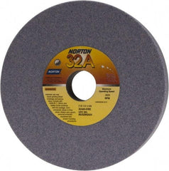 Norton - 7" Diam x 1-1/4" Hole x 1" Thick, I Hardness, 60 Grit Surface Grinding Wheel - Aluminum Oxide, Type 1, Medium Grade, 3,600 Max RPM, Vitrified Bond, No Recess - Americas Industrial Supply