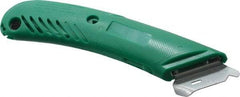 PHC - Retractable Utility Knife - 1-5/8" Blade, Green Plastic Handle, 1 Blade Included - Americas Industrial Supply