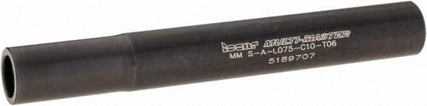 Iscar - Multimaster 10mm Stepped Shank Milling Tip Insert Holder & Shank - 0.376" Neck Diam, T06 Neck Thread, 75mm OAL, Steel MM S-A Tool Holder - Americas Industrial Supply