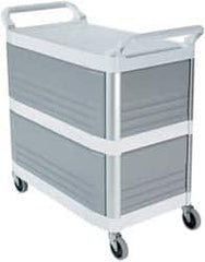 Rubbermaid - 300 Lb Capacity, 20" Wide x 40-5/8" Long x 40-13/16" High Standard Utility Cart - 3 Shelf, Plastic - Americas Industrial Supply