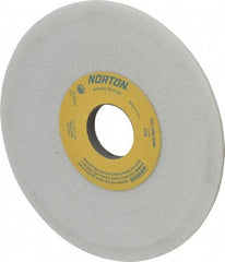 Norton - 6" Diam, 1-1/4" Hole Size, 1/2" Overall Thickness, 46 Grit, Type 12 Tool & Cutter Grinding Wheel - Coarse Grade, Diamond, J Hardness, Vitrified Bond, 4,140 RPM - Americas Industrial Supply