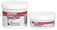 Loctite - 1 Lb Kit Silver Epoxy Resin Putty - -20 to 200°F Operating Temp, 6 hr Full Cure Time, Series 135 - Americas Industrial Supply