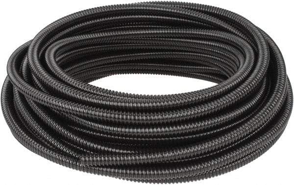 Hubbell Wiring Device-Kellems - 3/8" Trade Size, 100' Long, Flexible Liquidtight Conduit - PVC, 12.6mm ID, Black - Americas Industrial Supply