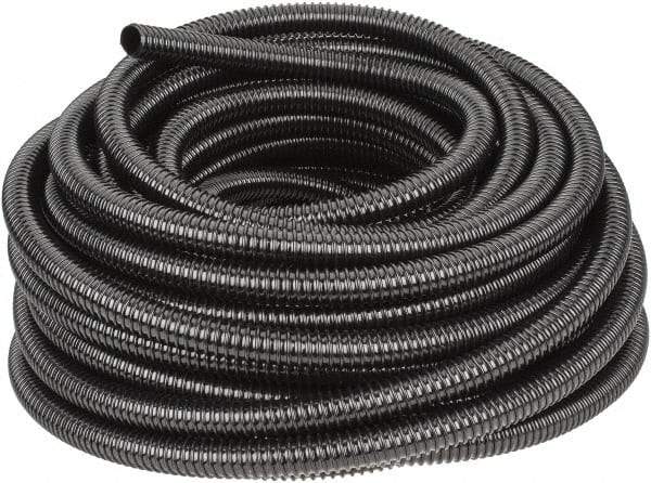 Hubbell Wiring Device-Kellems - 3/4" Trade Size, 100' Long, Flexible Liquidtight Conduit - PVC, 21.1mm ID, Black - Americas Industrial Supply