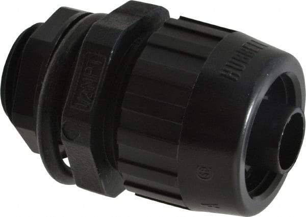 Hubbell Wiring Device-Kellems - 3/8" Trade, Nylon Compression Flexible Liquidtight Conduit Connector - Noninsulated - Americas Industrial Supply