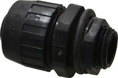 Hubbell Wiring Device-Kellems - 1/2" Trade, Nylon Push In Straight Liquidtight Conduit Connector - Noninsulated - Americas Industrial Supply