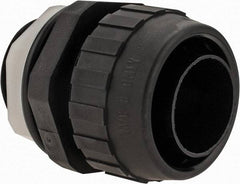 Hubbell Wiring Device-Kellems - 1" Trade, Nylon Push In Straight Liquidtight Conduit Connector - Noninsulated - Americas Industrial Supply