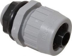 Hubbell Wiring Device-Kellems - 3/8" Trade, Nylon Push In Straight Liquidtight Conduit Connector - Noninsulated - Americas Industrial Supply