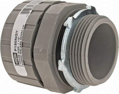 Hubbell Wiring Device-Kellems - 1-1/2" Trade, Nylon Push In Straight Liquidtight Conduit Connector - Noninsulated - Americas Industrial Supply