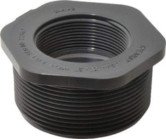 Value Collection - 3 x 2" PVC Plastic Pipe Reducer Bushing - Schedule 80, MIPT x FIPT End Connections - Americas Industrial Supply