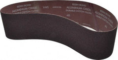 Norton - 4" Wide x 36" OAL, 40 Grit, Aluminum Oxide Abrasive Belt - Aluminum Oxide, Coarse, Coated, X Weighted Cloth Backing, Series R228 - Americas Industrial Supply