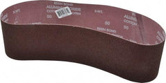 Norton - 4" Wide x 36" OAL, 50 Grit, Aluminum Oxide Abrasive Belt - Aluminum Oxide, Coarse, Coated, X Weighted Cloth Backing, Series R228 - Americas Industrial Supply