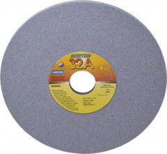 Norton - 8" Diam x 1-1/4" Hole x 1/4" Thick, I Hardness, 60 Grit Surface Grinding Wheel - Aluminum Oxide, Type 1, Medium Grade, 3,600 Max RPM, Vitrified Bond, No Recess - Americas Industrial Supply