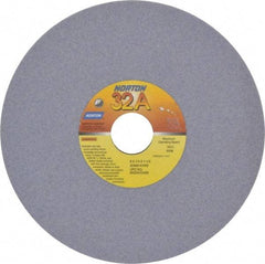 Norton - 8" Diam x 1-1/4" Hole x 1/4" Thick, K Hardness, 80 Grit Surface Grinding Wheel - Aluminum Oxide, Type 1, Medium Grade, 3,600 Max RPM, Vitrified Bond, No Recess - Americas Industrial Supply