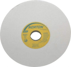 Norton - 8" Diam x 1-1/4" Hole x 1/4" Thick, K Hardness, 80 Grit Surface Grinding Wheel - Aluminum Oxide, Type 1, Medium Grade, 3,600 Max RPM, Vitrified Bond, No Recess - Americas Industrial Supply