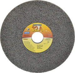 Norton - 8" Diam x 1-1/4" Hole x 1/2" Thick, G Hardness, 46 Grit Surface Grinding Wheel - Aluminum Oxide, Type 1, Coarse Grade, 3,105 Max RPM, Vitrified Bond, No Recess - Americas Industrial Supply