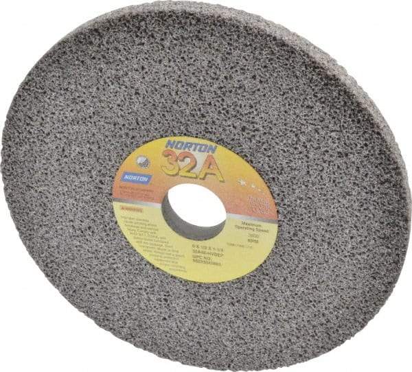 Norton - 8" Diam x 1-1/4" Hole x 1/2" Thick, H Hardness, 46 Grit Surface Grinding Wheel - Aluminum Oxide, Type 1, Coarse Grade, 3,600 Max RPM, Vitrified Bond, No Recess - Americas Industrial Supply
