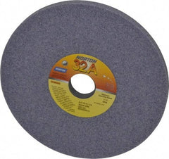 Norton - 8" Diam x 1-1/4" Hole x 1/2" Thick, I Hardness, 46 Grit Surface Grinding Wheel - Aluminum Oxide, Type 1, Coarse Grade, 3,105 Max RPM, Vitrified Bond, No Recess - Americas Industrial Supply