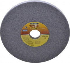Norton - 8" Diam x 1-1/4" Hole x 1/2" Thick, J Hardness, 46 Grit Surface Grinding Wheel - Aluminum Oxide, Type 1, Coarse Grade, 3,600 Max RPM, Vitrified Bond, No Recess - Americas Industrial Supply