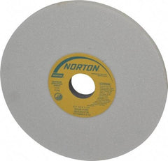 Norton - 8" Diam x 1-1/4" Hole x 1/2" Thick, H Hardness, 46 Grit Surface Grinding Wheel - Aluminum Oxide, Type 1, Coarse Grade, 3,105 Max RPM, Vitrified Bond, No Recess - Americas Industrial Supply