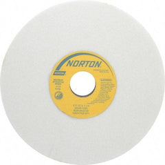 Norton - 8" Diam x 1-1/4" Hole x 1/2" Thick, I Hardness, 46 Grit Surface Grinding Wheel - Aluminum Oxide, Type 1, Coarse Grade, 3,105 Max RPM, Vitrified Bond, No Recess - Americas Industrial Supply