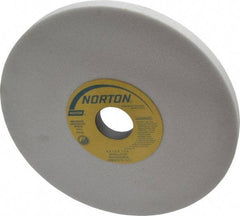 Norton - 8" Diam x 1-1/4" Hole x 1/2" Thick, J Hardness, 60 Grit Surface Grinding Wheel - Aluminum Oxide, Type 1, Medium Grade, 3,600 Max RPM, Vitrified Bond, No Recess - Americas Industrial Supply