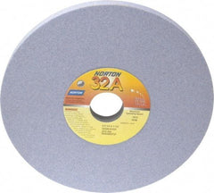 Norton - 8" Diam x 1-1/4" Hole x 1/2" Thick, K Hardness, 80 Grit Surface Grinding Wheel - Aluminum Oxide, Type 1, Medium Grade, 3,600 Max RPM, Vitrified Bond, No Recess - Americas Industrial Supply