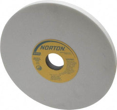 Norton - 8" Diam x 1-1/4" Hole x 1/2" Thick, I Hardness, 80 Grit Surface Grinding Wheel - Aluminum Oxide, Type 1, Medium Grade, 3,600 Max RPM, Vitrified Bond, No Recess - Americas Industrial Supply