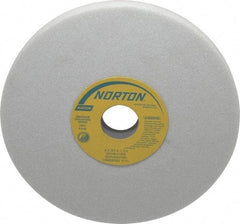 Norton - 8" Diam x 1-1/4" Hole x 3/4" Thick, K Hardness, 46 Grit Surface Grinding Wheel - Aluminum Oxide, Type 1, Coarse Grade, 3,600 Max RPM, Vitrified Bond, No Recess - Americas Industrial Supply