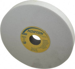 Norton - 8" Diam x 1-1/4" Hole x 1" Thick, I Hardness, 60 Grit Surface Grinding Wheel - Aluminum Oxide, Type 1, Medium Grade, 3,600 Max RPM, Vitrified Bond, No Recess - Americas Industrial Supply