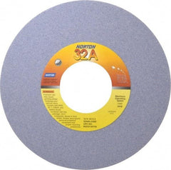 Norton - 10" Diam x 3" Hole x 1/2" Thick, J Hardness, 60 Grit Surface Grinding Wheel - Aluminum Oxide, Type 1, Medium Grade, 2,485 Max RPM, Vitrified Bond, No Recess - Americas Industrial Supply