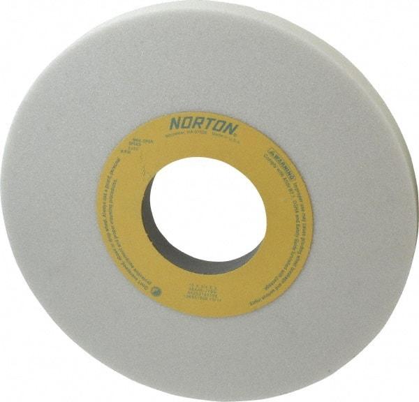 Norton - 10" Diam x 3" Hole x 3/4" Thick, J Hardness, 46 Grit Surface Grinding Wheel - Aluminum Oxide, Type 1, Coarse Grade, 2,485 Max RPM, Vitrified Bond, No Recess - Americas Industrial Supply