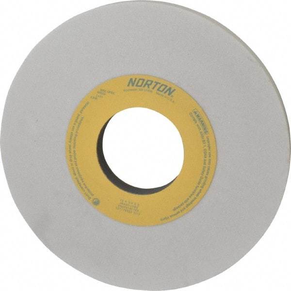 Norton - 10" Diam x 3" Hole x 3/4" Thick, I Hardness, 60 Grit Surface Grinding Wheel - Aluminum Oxide, Type 1, Medium Grade, 2,485 Max RPM, Vitrified Bond, No Recess - Americas Industrial Supply