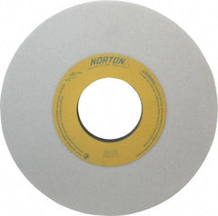 Norton - 10" Diam x 3" Hole x 1" Thick, I Hardness, 46 Grit Surface Grinding Wheel - Aluminum Oxide, Type 1, Coarse Grade, 2,485 Max RPM, Vitrified Bond, No Recess - Americas Industrial Supply