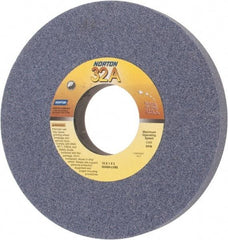 Norton - 10" Diam x 3" Hole x 1" Thick, L Hardness, 60 Grit Surface Grinding Wheel - Aluminum Oxide, Type 1, Medium Grade, 2,485 Max RPM, Vitrified Bond, No Recess - Americas Industrial Supply