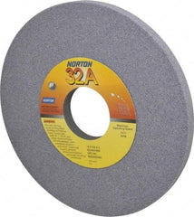 Norton - 12" Diam x 3" Hole x 3/4" Thick, I Hardness, 46 Grit Surface Grinding Wheel - Aluminum Oxide, Type 1, Coarse Grade, 2,070 Max RPM, Vitrified Bond, No Recess - Americas Industrial Supply