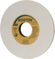 Norton - 12" Diam x 3" Hole x 1" Thick, I Hardness, 60 Grit Surface Grinding Wheel - Aluminum Oxide, Type 1, Medium Grade, 2,070 Max RPM, Vitrified Bond, No Recess - Americas Industrial Supply