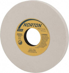 Norton - 12" Diam x 3" Hole x 1" Thick, K Hardness, 60 Grit Surface Grinding Wheel - Aluminum Oxide, Type 1, Medium Grade, 2,070 Max RPM, Vitrified Bond, No Recess - Americas Industrial Supply