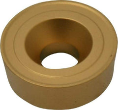 Kennametal - RCMH64 K Grade KC850 Carbide Turning Insert - TiC/TiCN/TiN Finish, Round, 3/4" Inscr Circle, 1/4" Thick - Americas Industrial Supply