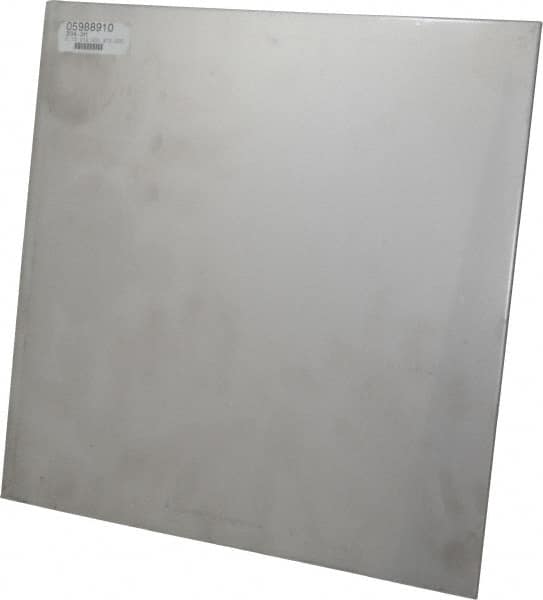 Made in USA - 0.12 Inch Thick x 12 Inch Wide x 12 Inch Long, 304 Stainless Steel Sheet - Cold Rolled, Bright Finish, #2B - Americas Industrial Supply