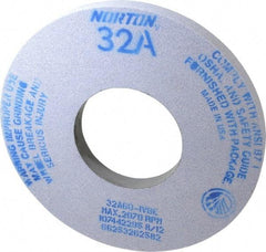 Norton - 12" Diam x 5" Hole x 1" Thick, I Hardness, 60 Grit Surface Grinding Wheel - Aluminum Oxide, Type 1, Medium Grade, 2,070 Max RPM, Vitrified Bond, No Recess - Americas Industrial Supply