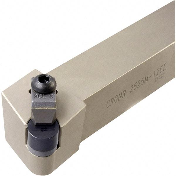 Iscar - CRGN, Right Hand Cut, 1-1/4" Shank Height x 1-1/4" Shank Width, Negative Rake Indexable Turning Toolholder - 7" OAL, RNG 45 Insert Compatibility, Series Isoturn - Americas Industrial Supply