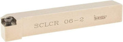 Iscar - SCLC, Right Hand Cut, 3/8" Shank Height x 3/8" Shank Width, Neutral Rake Indexable Turning Toolholder - 2-1/2" OAL, CC.T 2 Insert Compatibility, Series Isoturn - Americas Industrial Supply
