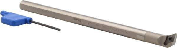 Iscar - 0.562" Min Bore Diam, 6" OAL, 3/8" Shank Diam, S-SDUC Indexable Boring Bar - DC.. 2 Insert, Screw Holding Method - Americas Industrial Supply