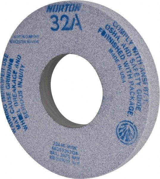 Norton - 12" Diam x 5" Hole x 1-1/2" Thick, H Hardness, 46 Grit Surface Grinding Wheel - Aluminum Oxide, Type 1, Coarse Grade, 2,070 Max RPM, Vitrified Bond, No Recess - Americas Industrial Supply