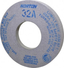 Norton - 12" Diam x 5" Hole x 1-1/2" Thick, I Hardness, 46 Grit Surface Grinding Wheel - Aluminum Oxide, Type 5, Coarse Grade, 2,070 Max RPM, Vitrified Bond, One-Side Recess - Americas Industrial Supply